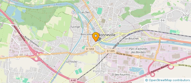 localisation de l'entreprise GELY SAVOISIENNE  BONNEVILLE