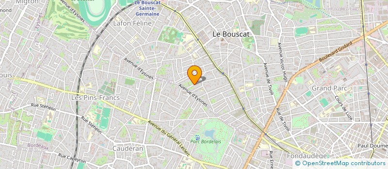 localisation de l'entreprise GELYS  LE BOUSCAT