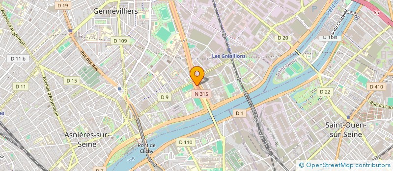 localisation de l'entreprise GEM à ASNIERES-SUR-SEINE