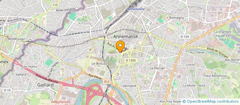 localisation de l'entreprise GEM à ANNEMASSE