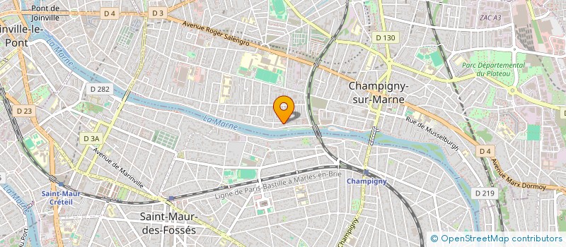 localisation de l'entreprise GEM à CHAMPIGNY-SUR-MARNE