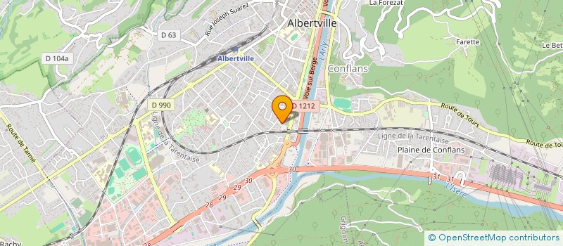 localisation de l'entreprise GEM ALTITUDE  ALBERTVILLE