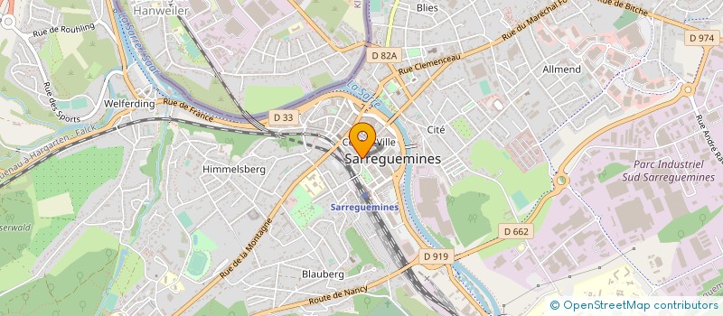 localisation de l'entreprise GEM CONFLUENCE  SARREGUEMINES