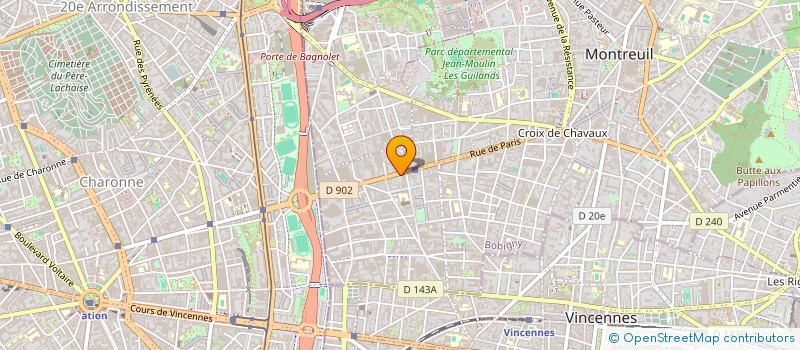 localisation de l'entreprise GEM CONSTRUCTIONS à MONTREUIL