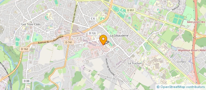localisation de l'entreprise GEM DES POSSIBLES à POITIERS