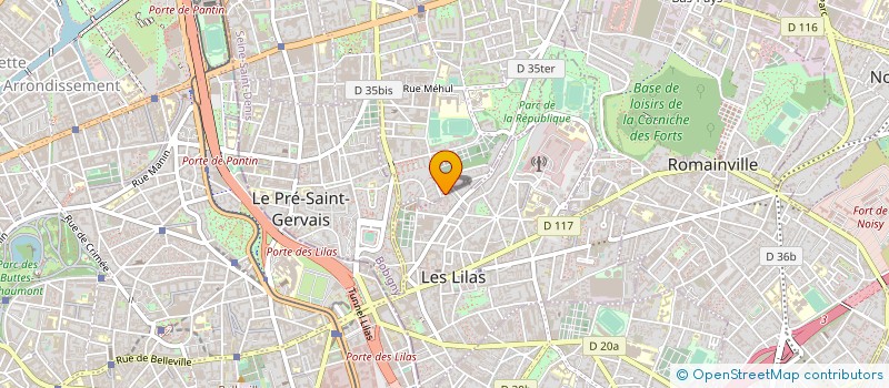 localisation de l'entreprise GEM FORMATION à PANTIN