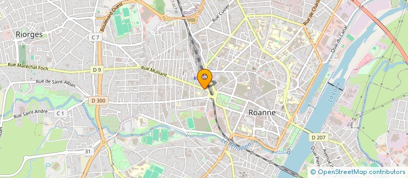 localisation de l'entreprise GEM L'ELAN à ROANNE