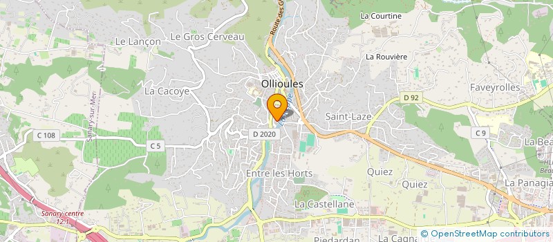 localisation de l'entreprise GEM L'HABITAT à OLLIOULES