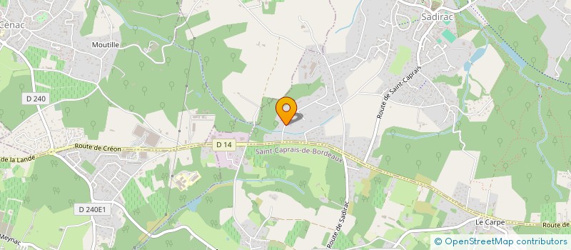 localisation de l'entreprise GEM LA BENAUGE  SADIRAC