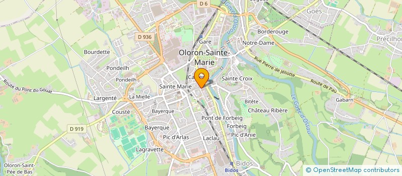 localisation de l'entreprise GEM LES MOMENTS PARTAGES à OLORON-SAINTE-MARIE