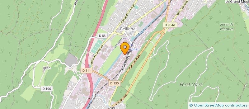 localisation de l'entreprise GEM OPTICS à OYONNAX
