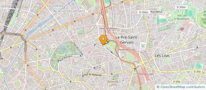 localisation de l'entreprise GEM PARTAGER  PARIS 19