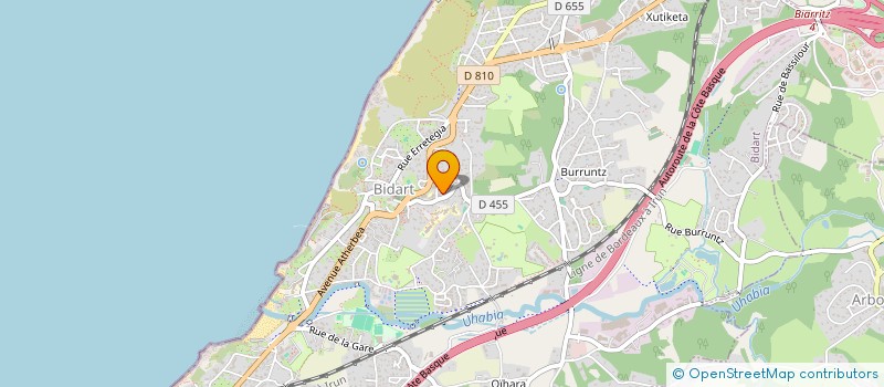 localisation de l'entreprise GEM'S à BIDART