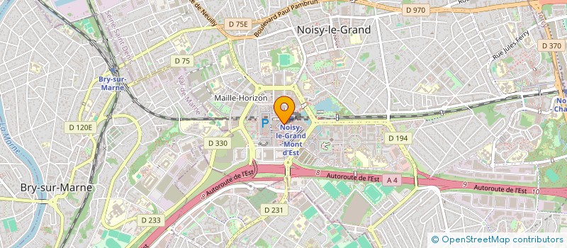 localisation de l'entreprise GEM SYSTEM à NOISY-LE-GRAND