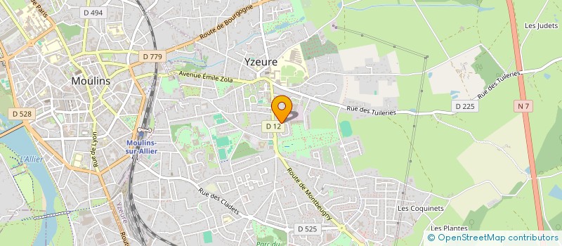 localisation de l'entreprise GEM TSA 03 - LE BEAU SOLEIL (GEMTSA03)  YZEURE