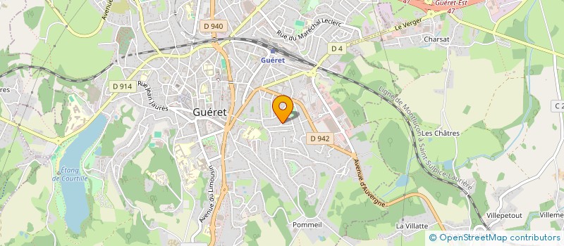 localisation de l'entreprise GEM TSA GUERET à GUERET