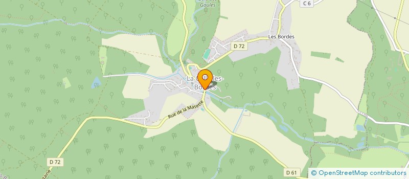 localisation de l'entreprise GEM UN TEMPS DE RE-CREATION (GROUPE D'ENTRAIDE MUTUELLE)  LA CELLE-LES-BORDES