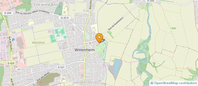 localisation de l'entreprise GEM2E  WITTENHEIM