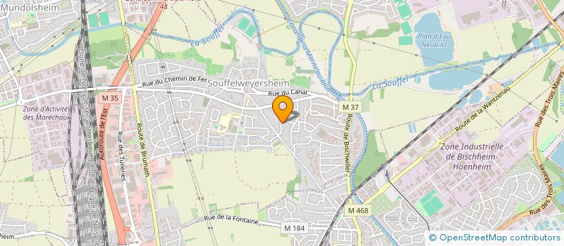 localisation de l'entreprise GEMA 6  SOUFFELWEYERSHEIM