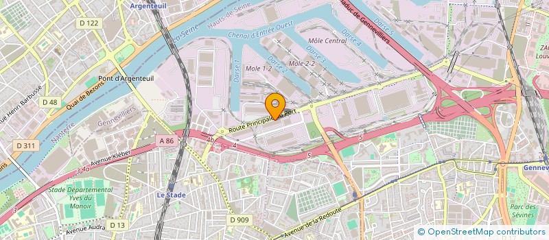 localisation de l'entreprise GEMA TRAILERS à GENNEVILLIERS