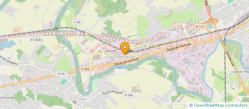 localisation de l'entreprise GEMABA  CASTRES