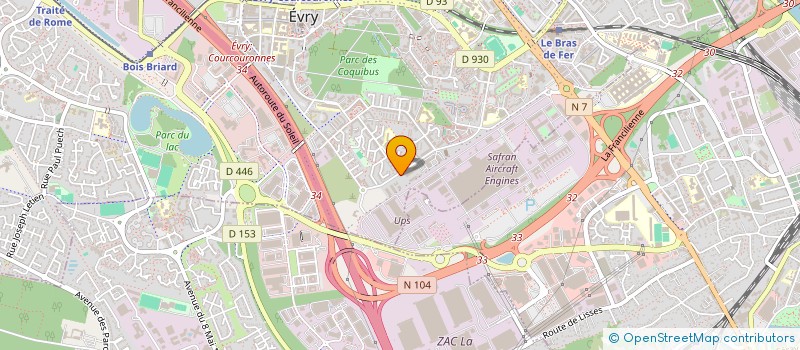 localisation de l'entreprise GEMACH à EVRY-COURCOURONNES