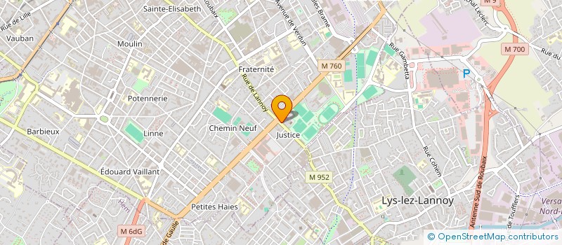 localisation de l'entreprise GEMAD à ROUBAIX