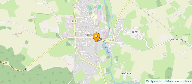 localisation de l'entreprise GEMADIS à VIBRAYE