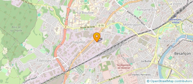 localisation de l'entreprise GEMAFI  BESANCON