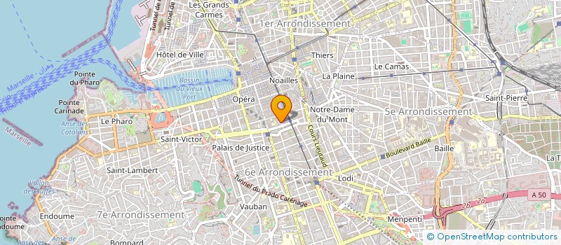localisation de l'entreprise GEMAFOR - AFRICA FORAGES RECHERCHE GEOLOGIQUE ET EXPLORATION MINIERE à MARSEILLE