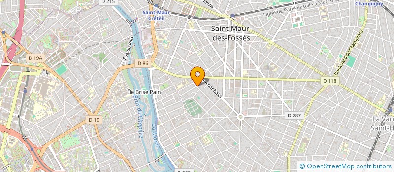 localisation de l'entreprise GEMALIA PARIS SUD à SAINT-MAUR-DES-FOSSES