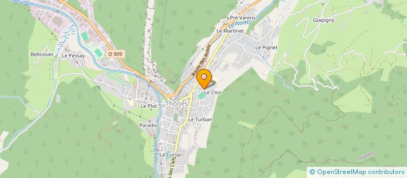 localisation de l'entreprise GEMALP à THONES