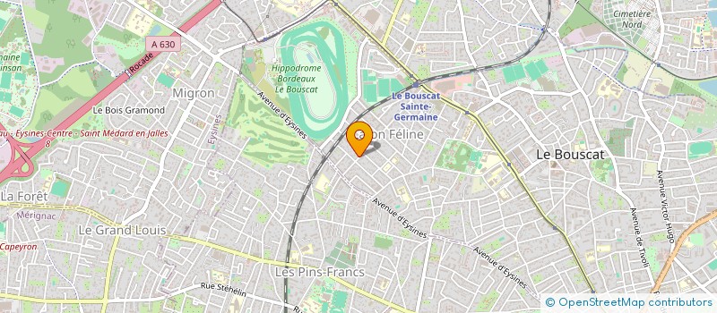 localisation de l'entreprise GEMAP 2  LE BOUSCAT