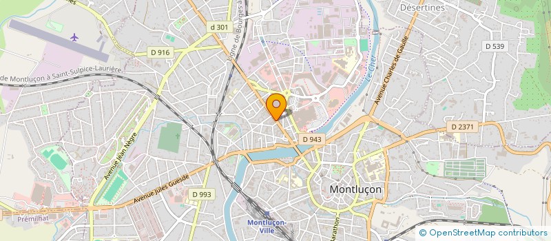 localisation de l'entreprise GEMAR à MONTLUCON
