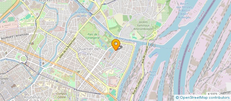 localisation de l'entreprise GEMAT à STRASBOURG