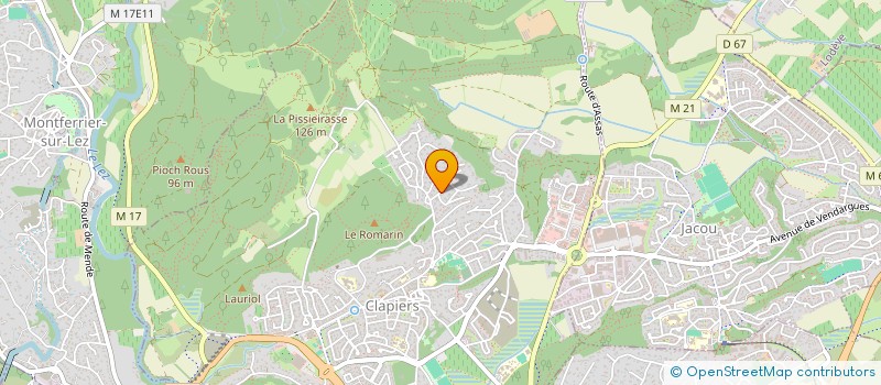 localisation de l'entreprise GEMAVIE  CLAPIERS