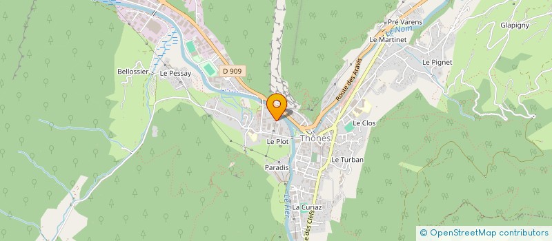 localisation de l'entreprise GEMAX à THONES