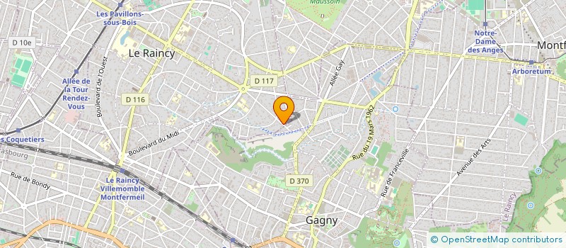 localisation de l'entreprise GEME  LE RAINCY