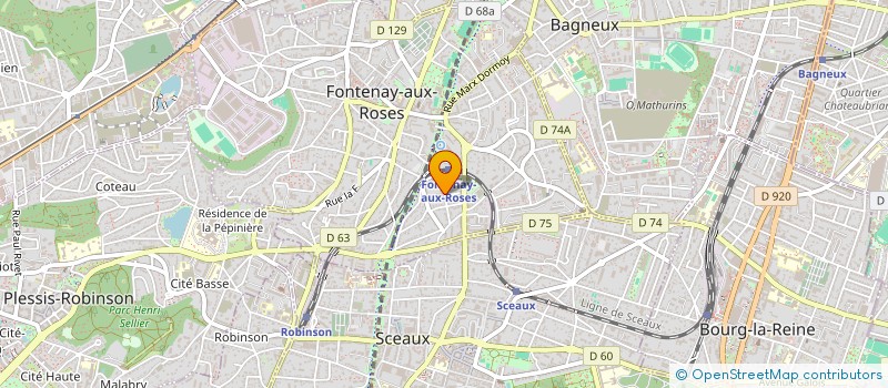 localisation de l'entreprise GEMEDIS à FONTENAY-AUX-ROSES