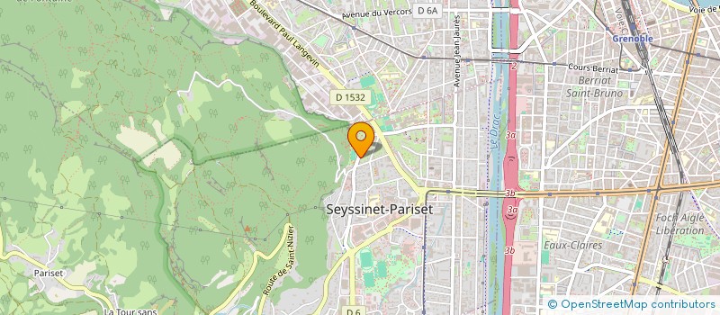 localisation de l'entreprise GEMEDIS à SEYSSINET-PARISET