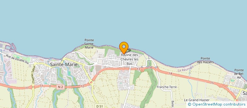 localisation de l'entreprise GEMELIA  SAINTE-MARIE