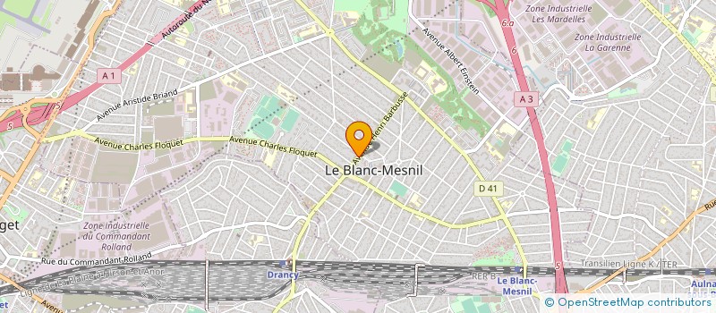 localisation de l'entreprise GEMELLI ORLI à LE BLANC-MESNIL