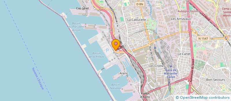 localisation de l'entreprise GEMEST à MARSEILLE