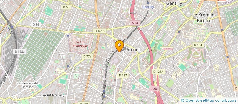 localisation de l'entreprise GEMFI à ARCUEIL
