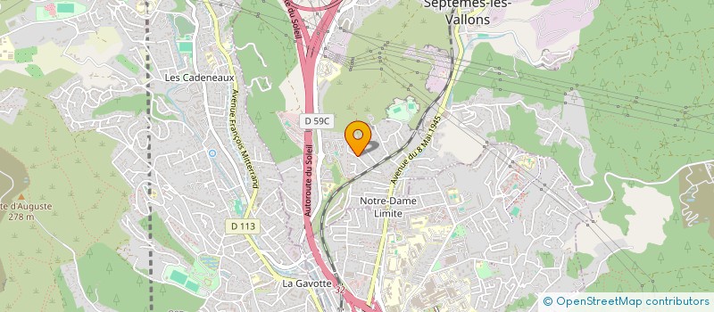 localisation de l'entreprise GEMILIE à SEPTEMES LES VALLONS