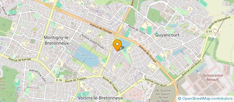 localisation de l'entreprise GEMINI à GUYANCOURT