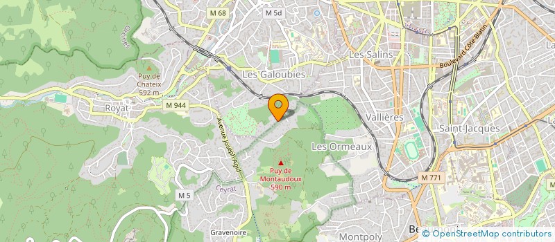 localisation de l'entreprise GEMINI AERO  CEYRAT