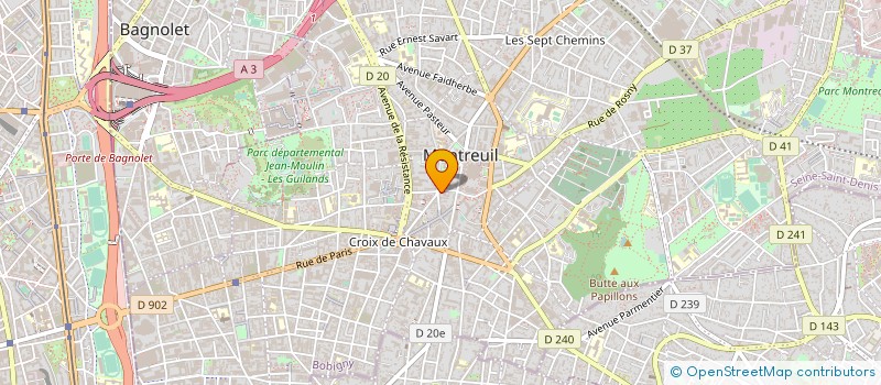 localisation de l'entreprise GEMINIS IMMOBILIER à MONTREUIL