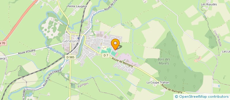 localisation de l'entreprise GEML ART à GENELARD