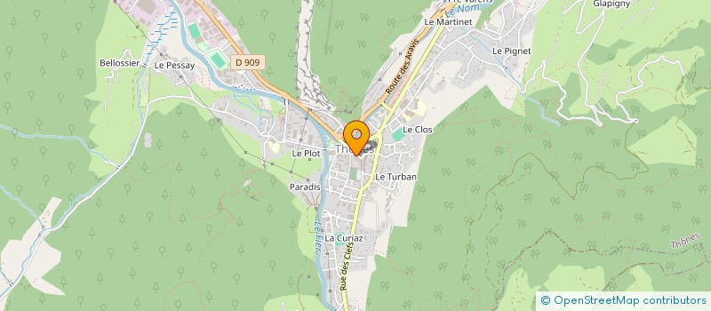 localisation de l'entreprise GEMM  THONES